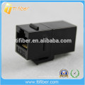 Black Cat6 Catline Inline Coupler Cat6 Network Jack